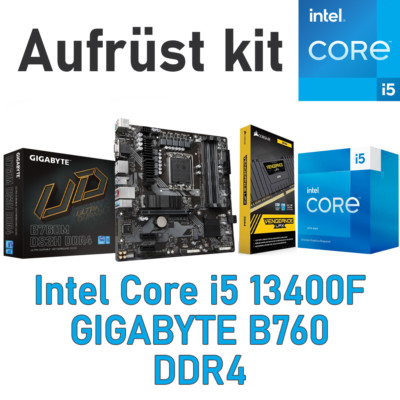 PC Bundle Aufrüstkit Gaming Set Intel Core i5 13400F  Mainboard / RAM DDR4