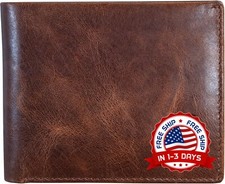 Cartera De Cuero Billetera Plegable Para Hombre tarjeta de cr dito Moda Casual