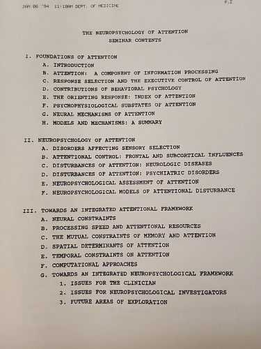 Vintage 1994 N Cal. Neuropsychology Forum Conference Manual W/notes - Picture 3 of 4