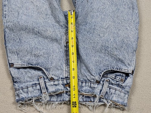 De colección EE. UU. Levi's 550 Student 28x28 (26x27) Cónico Envejecido Deshilachado Lavado a Piedra - Imagen 16 de 17