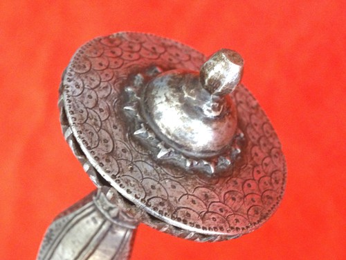 ANTIQUE ISLAMIC SILVER SWORD AFGHANISTAN / NORTH INDIA MAGNIFICENT BLADE dagger - Bild 12 von 12