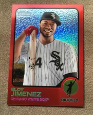 Eloy Jimenez 2022 Topps Heritage Red 292/573