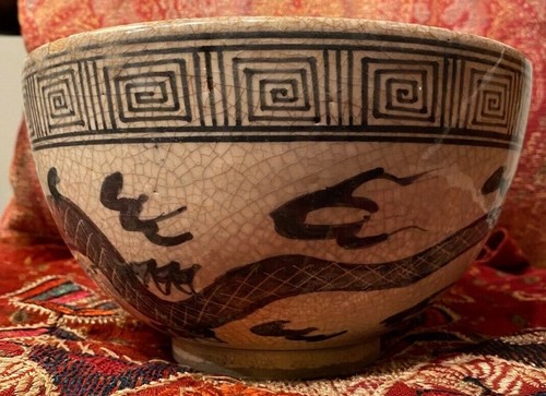Antike chinesische Swatow Ware Crackle Glasur Schale - Bild 2 von 11