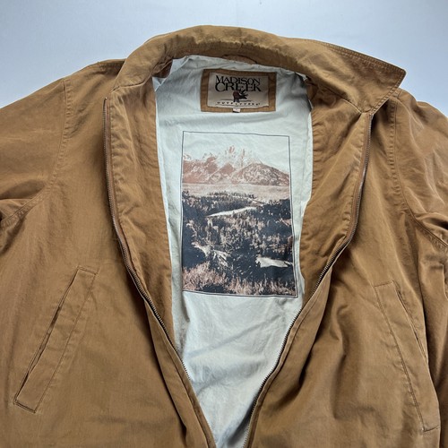Madison Creek Outfitters Men’s L Bomber Type Jacket 100% Cotton Embroidered Logo - Picture 11 of 13