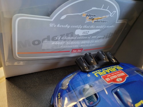 1/18 Scale SunStar Impreza WRC Rally Diecast P. Solberg Wales 2007 Rare - Picture 7 of 13