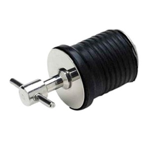 boat drain plug inch aluminum twist rubber handle marine test al