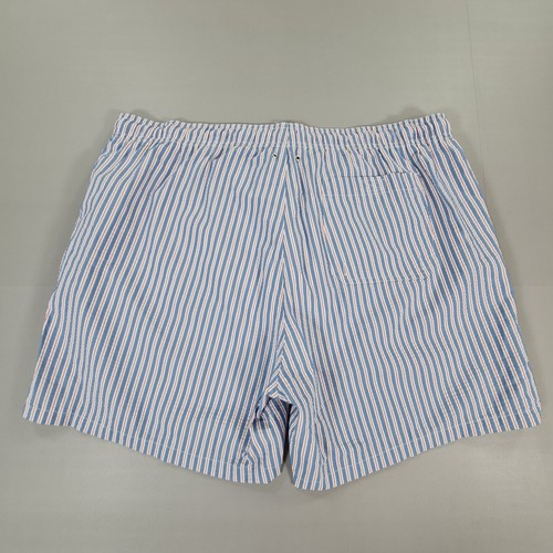 Gant Mens Swim Shorts Blue 3XL Stripped Seersucker Drawstring Summer Beach - Picture 6 of 9