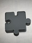 Silicone Trivet Set, Gray, Puzzle Design