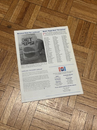 1990 Pepsi Spirit Employee Magazine - Operation Desert Storm MC Hammer Young MC - Picture 2 of 9