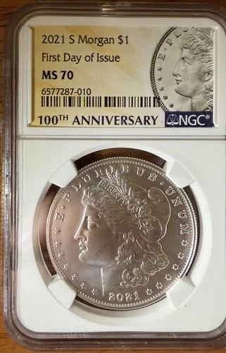 2021 S Morgan Silver Dollar NGC MS70 | San Fran | First Day of Issue FDOI/FDI