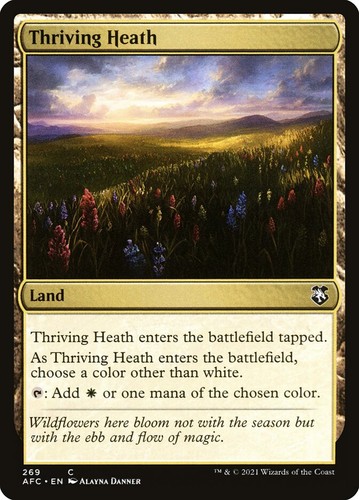 MTG Thriving Heath (269/359) Adventures in the Forgotten Realms Commander NM - Picture 1 of 1