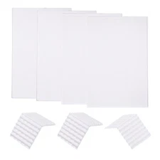 Miniature Roof Tiles PVC for Model Building White Pack of 4,1:75