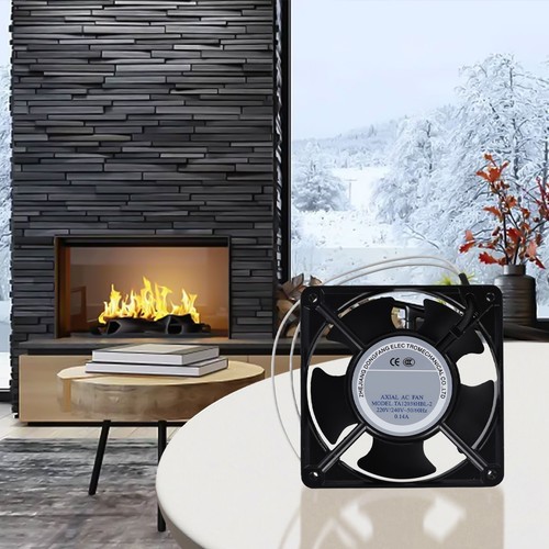 Cozy Fireplace Axial Fan Metal Blades Easy Installation Heat Distribution - Picture 2 of 12