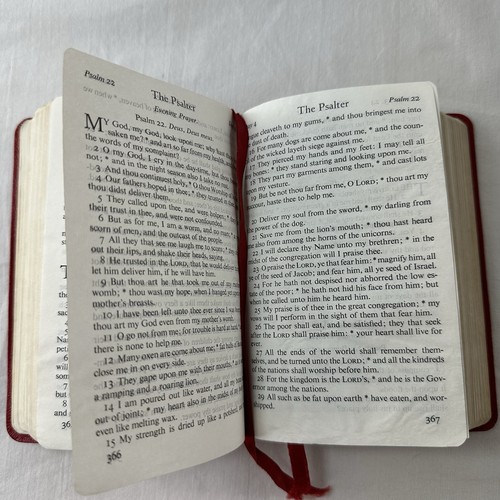 Seabury rotes Leder bischöfliches gemeinsames Gebetbuch und Gesangbuch 1952 in Originalkarton Vintage - Bild 16 von 17