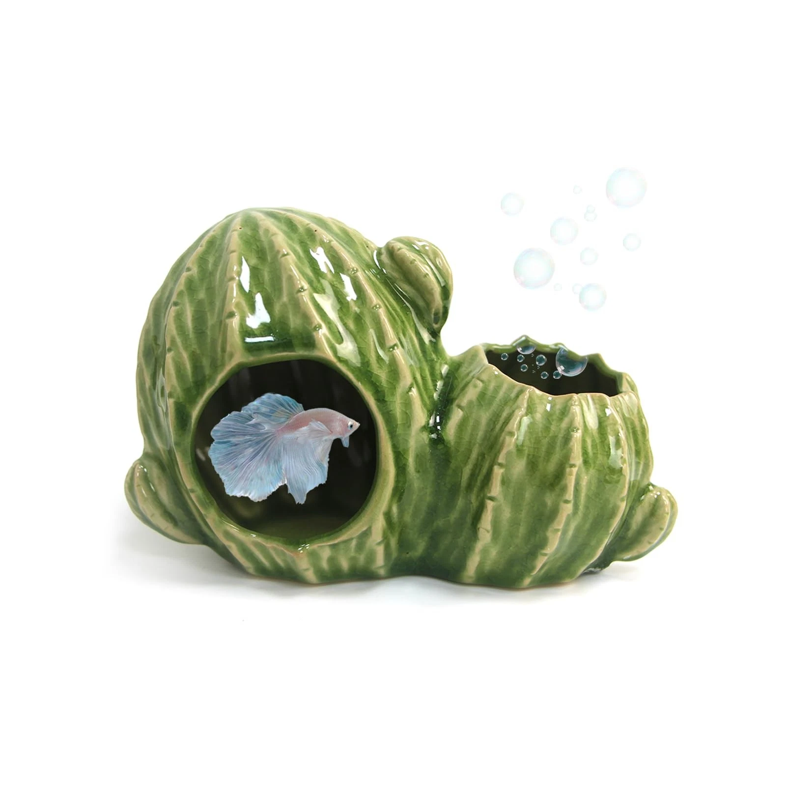 Deapeey Aquarium Decor Cave Betta Fish Tank Accessories Cactus Green
Opens in a new window or tab