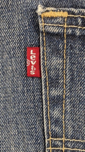 Levi's 569 Loose Straight Jeans Stone Wash Whiskered Faded Loose Baggy 42x32 NWT - Picture 17 of 17