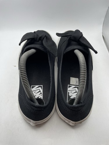 VANS Off The Wall Womens Black Canvas Loafers Size 8.5 - Picture 6 of 9