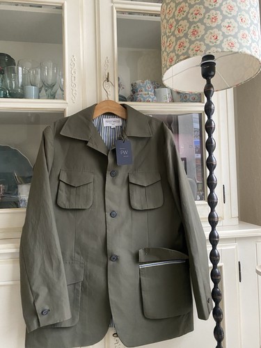 PENNY WINTER KENJA DESIGNER jacket SAFARI CHORE KHAKI 42in 4 POCKETS EXC