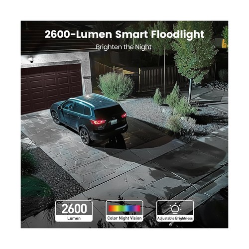 AOSU Flutlichtkamera kabelgebunden, 3K UHD Überwachungskamera Außen, 360&#176; Abdeckung - Bild 7 von 9