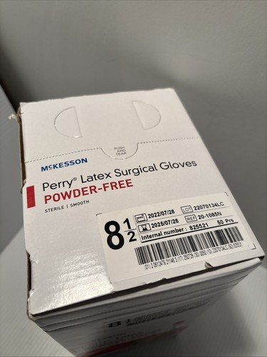 McKesson 20-1085N Latex Surgical Gloves-50 per Box - Picture 2 of 6