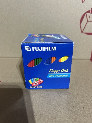 Fuji Fujifilm 3.5" Floppy Disks IBM Formatted 23 Pack Color High Density Open. - Photo 3/7