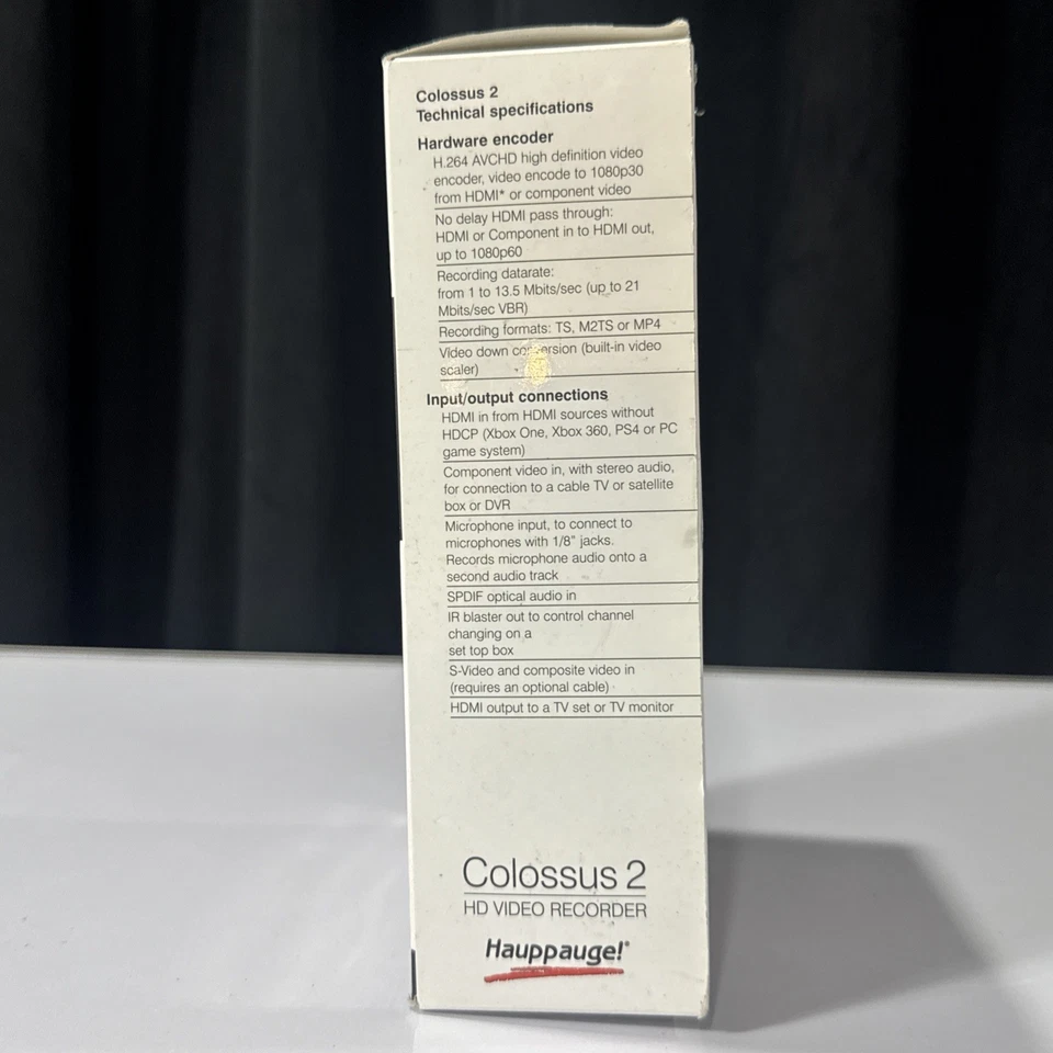 Tarjeta de captura Hauppauge Colossus 2 (1577) PCIe H.264 - USADA Foto 2 de 4