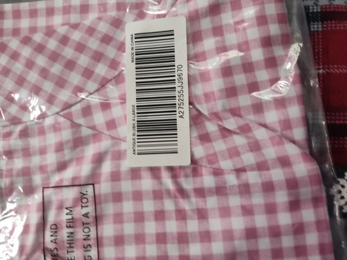 WOMEN'S Denim & Company Gingham Blazer Jacket NWT SIZE XL A275255 PINK - Picture 7 of 7