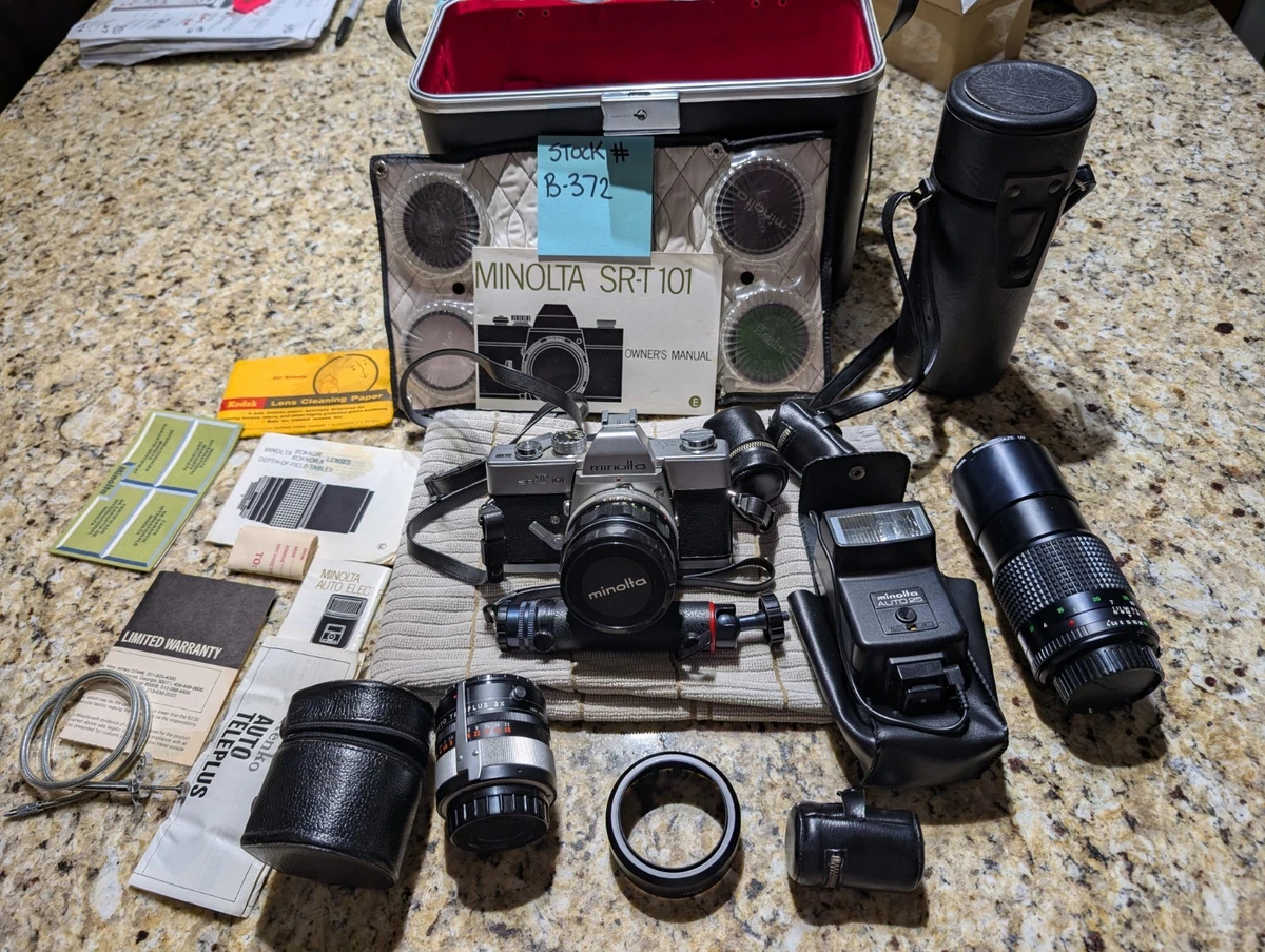 ミノルタSR-T-101/ズーム75-150mm/標準55mm/広角28mm Minolta SR-T101 Film Cameras for sale | eBay