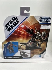 Star Wars Mission Fleet Mandalorian 2.5" Figure & Class Hover E-Web Cannon MIB