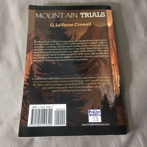 Mountain Trials G. LaVerne Crowell 2006 Signed Paperback Pioneer History - Picture 5 of 6