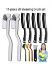 11pcs Gap Cleaning Brush Set Stiff Bristle Tools For Kitchen And Bathroom