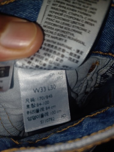 Vintage Levis 501 Jeans Herren Größe 33x30 Destressed Denim - Bild 8 von 8