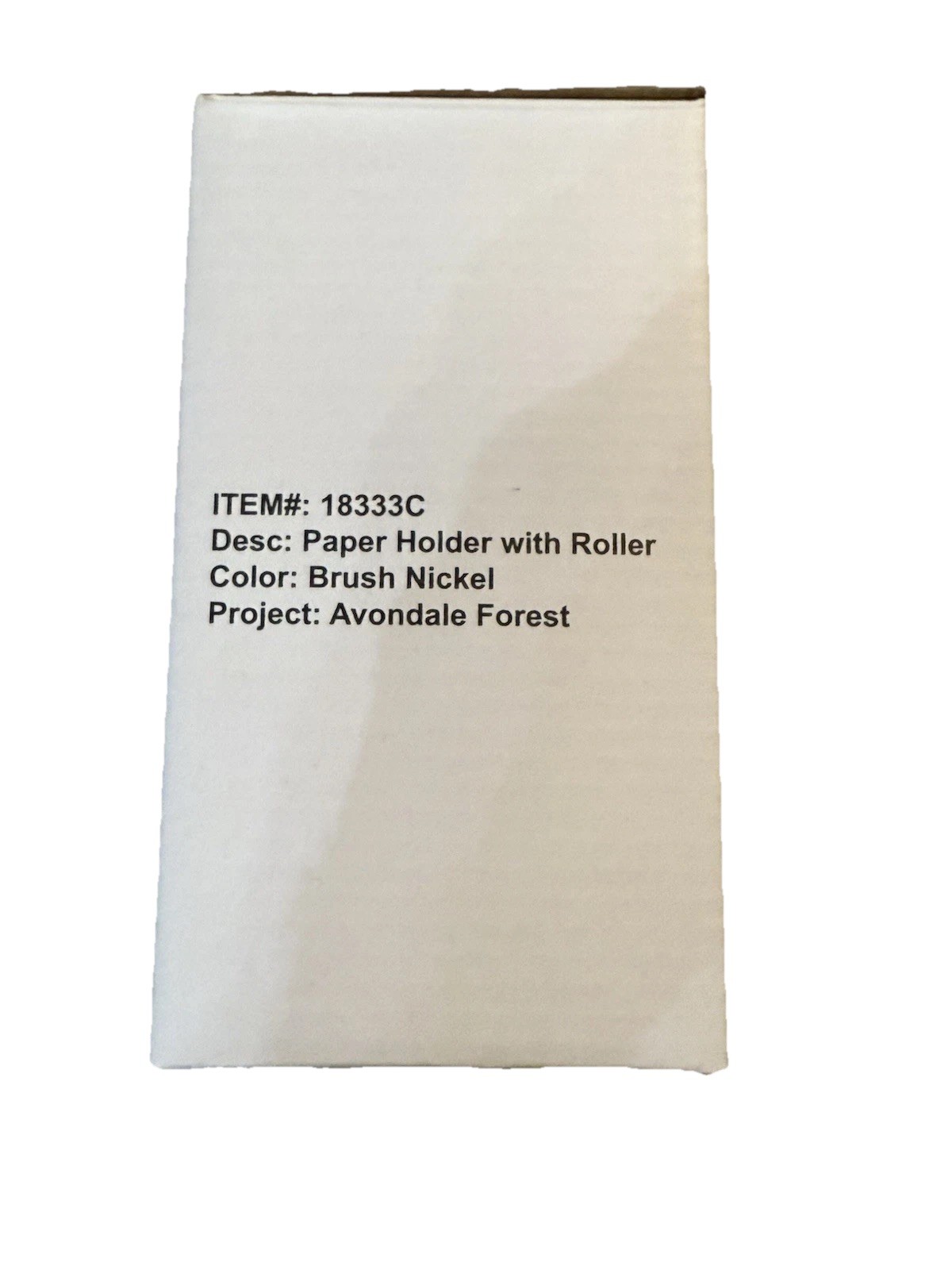 Kp Direct  Toilet Paper Holder, Brush Nickel, Item # 18333c