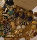 Huge Vintage Jewelry Lot  150 Gold and Silvertone Givenchy Trifari Juliana
