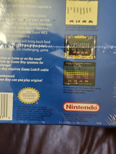 NIB Space Invaders (Nintendo Game Boy, 1994) NEW UNOPENED FACTORY SEALED - Picture 9 of 13