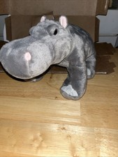 Wild Republic Hippopotamus Hippo Gray Stuffed Animal 12" Plush