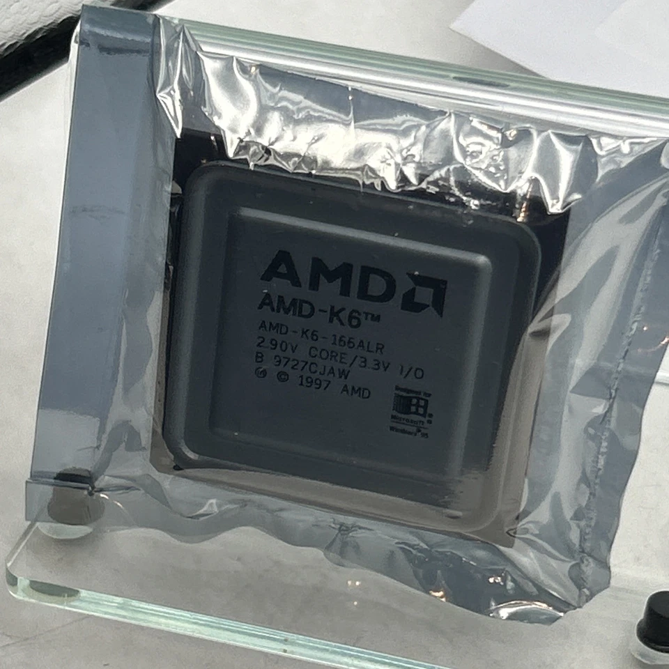 166mhz AMD-K6 166ALR Bus CPU Super Socket 7 -2.9v core 3.3v K6-II Vintage - Image 4 of 4