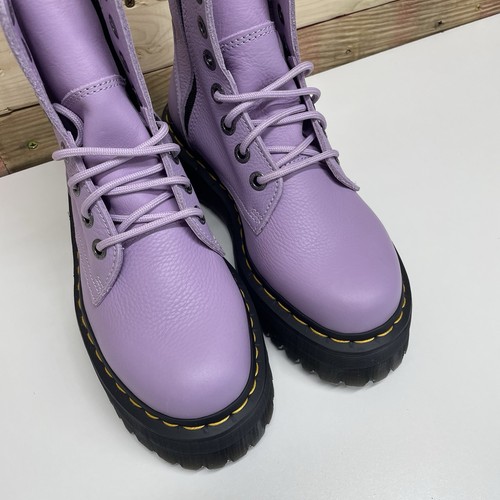 Dr. Martens Jadon III Pisa Leder Plateau Stiefel Damen Gr. 7 Lavendel Lila - Bild 9 von 12