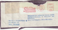 NORWAY: Crash mail cover front, damaged sending canc. Oslo 1981.
