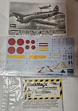 Hasegawa 1/48 Kawasaki Ki100-I Koh 244th Flight Regiment - Decals, Instruction +