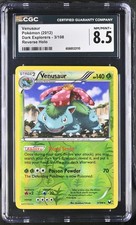 CGC 8.5 Venusaur 2012 Dark Explorers 3/108 Reverse Holo Pokemon Card