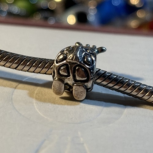 Authentic Pandora Giraffe Sterling Silver Charm Bead - Picture 6 of 8