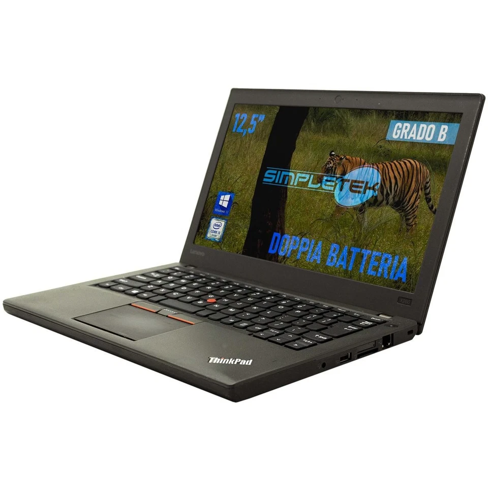 LENOVO X260 I3 12,5" WINDOWS 10 32GB RAM 120GB SSD PC COMPUTER PORTATILE NOTEBOO - Immagine 3 di 4