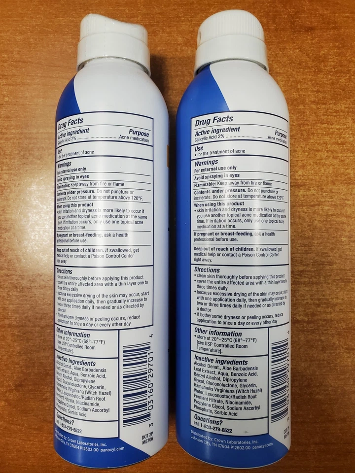 2 包:PanOxyl 痤疮消除身体喷雾 6 盎司。 ea. (Exp 8/26)(7014) E3C — 第 2/4 张图片