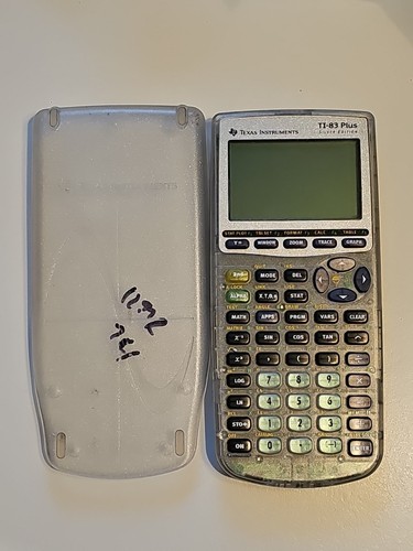Texas Instruments TI-83 Plus Silver Edition Clear Graphing Calculator Tested - Picture 1 of 5