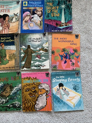 Lot 12 Arch Books Bible Stories Daniel Zaccheus Jesus Noah Walking on Water - Picture 4 of 4