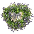 Wedding Decorations Heart Shape Wreath Artificial Lavender Branches