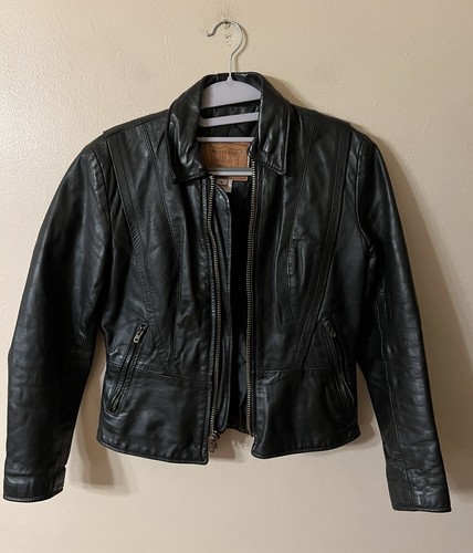 Vintage Walter Dyer Leather Jacket Talon Zipper Lined Women’s Size 8 Made In USA - Picture 3 of 8