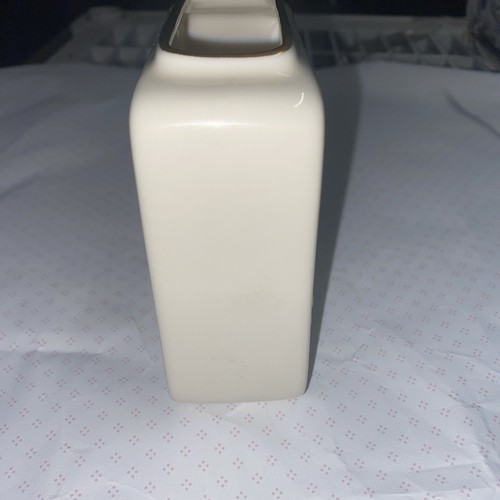 Vaso quadrato vintage LENOX giglio tigre. Oro 24K 4-1/2” alto bordato 1983 - Foto 4 di 7