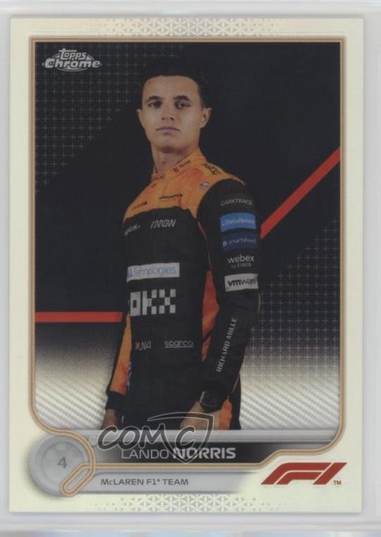 2022 Topps Chrome Formula 1 F1 Racers Refractor Lando Norris #33